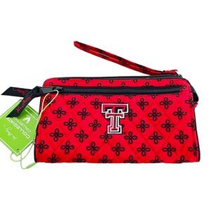 Vera Bradley Texas Tech University Red Raiders Front Zip Wristlet